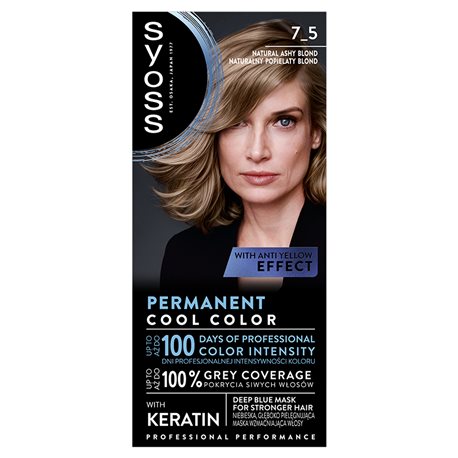 Syoss Farba do włosów naturalny popielaty blond 7-5