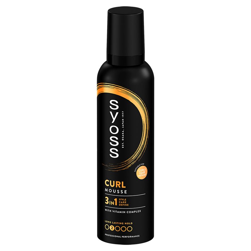 Syoss Curl Control Pianka do włosów kręconych zapobiegająca puszeniu mocna 250 ml Syoss Curl Control Pianka do włosów kręconych zapobiegająca puszeniu mocna 250 ml