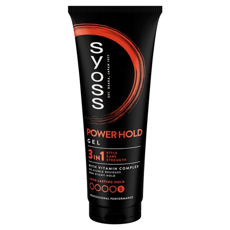 Syoss Power Hold Gel Żel do włosów Ultra Strong 250 ml