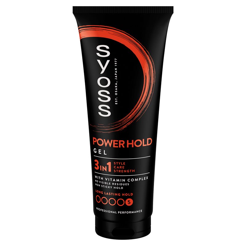 Syoss Power Hold Gel Żel do włosów Ultra Strong 250 ml