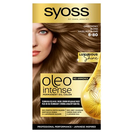 Syoss Oleo Intense Farba do włosów Orzechowy Blond 6-80
