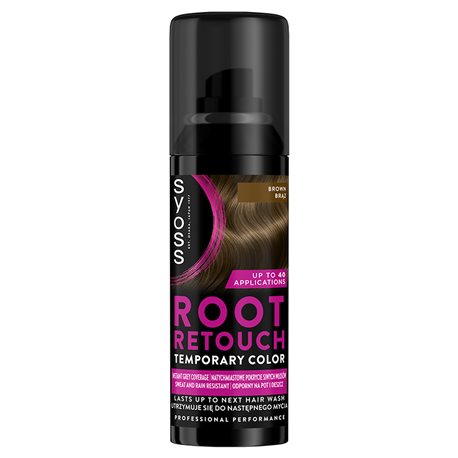 Syoss Root Retoucher Brąz zmywalny spray maskujący odrosty 120ml