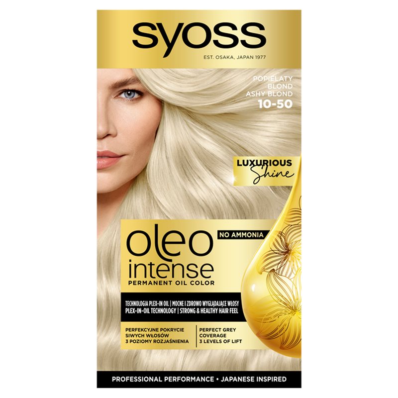 Syoss Oleo Intense Farba do włosów Popielaty Blond 10-50