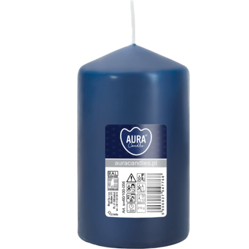 Bispol świeca walec SW60/100-056 granatowa