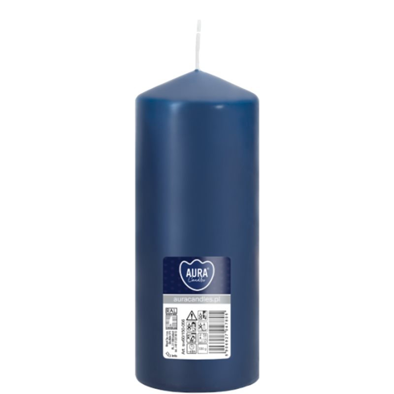 Bispol świeca walec SW60/120-056 Granatowa