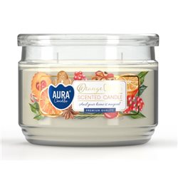 Bispol świeca zapachowa w szkle SNP106-450 pomarańczowe ciasteczka