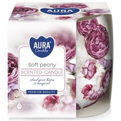 Bispol świeca zapachowa w szkle SN71s-62 Delikatna Piwonia