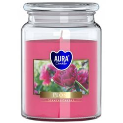 Bispol świeca zapachowa w szkle SND99-157 Piwonia