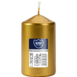 Bispol świeca walec SW60/100-213 złoty metalik