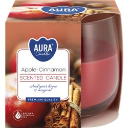 Bispol świeca zapachowa w szkle SN71-87 JABŁKO CYNAMON