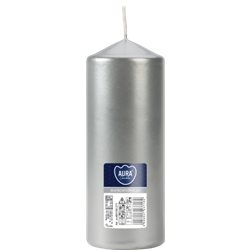 Bispol świeca walec SW60/150-271 srebrny metalik