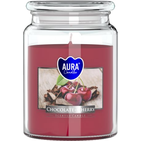 BISPOL świeca zapachowa w szkle SND99-104 Chocolate Cherry