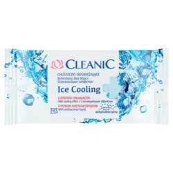 Cleanic Ice Cooling Chusteczki odświeżające z efektem chłodzącym 15 sztuk