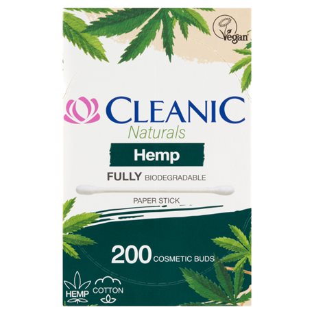 Cleanic Naturals Hemp Patyczki higieniczne 200 sztuk