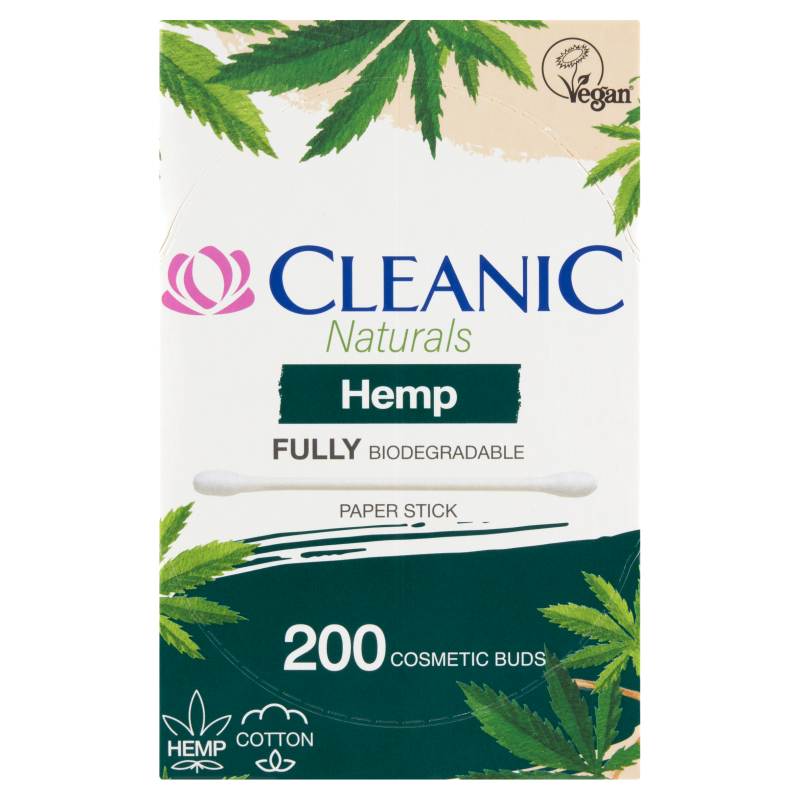 Cleanic Naturals Hemp Patyczki higieniczne 200 sztuk