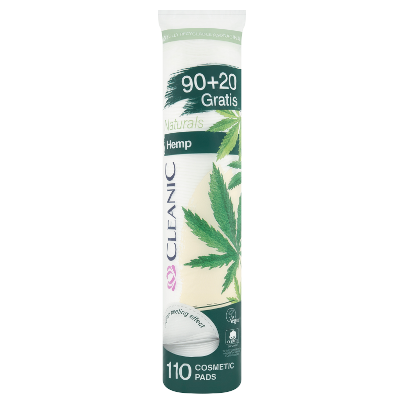 Cleanic płatki higieniczne owalne naturals hemp 90szt Cleanic płatki higieniczne owalne naturals hemp 90szt