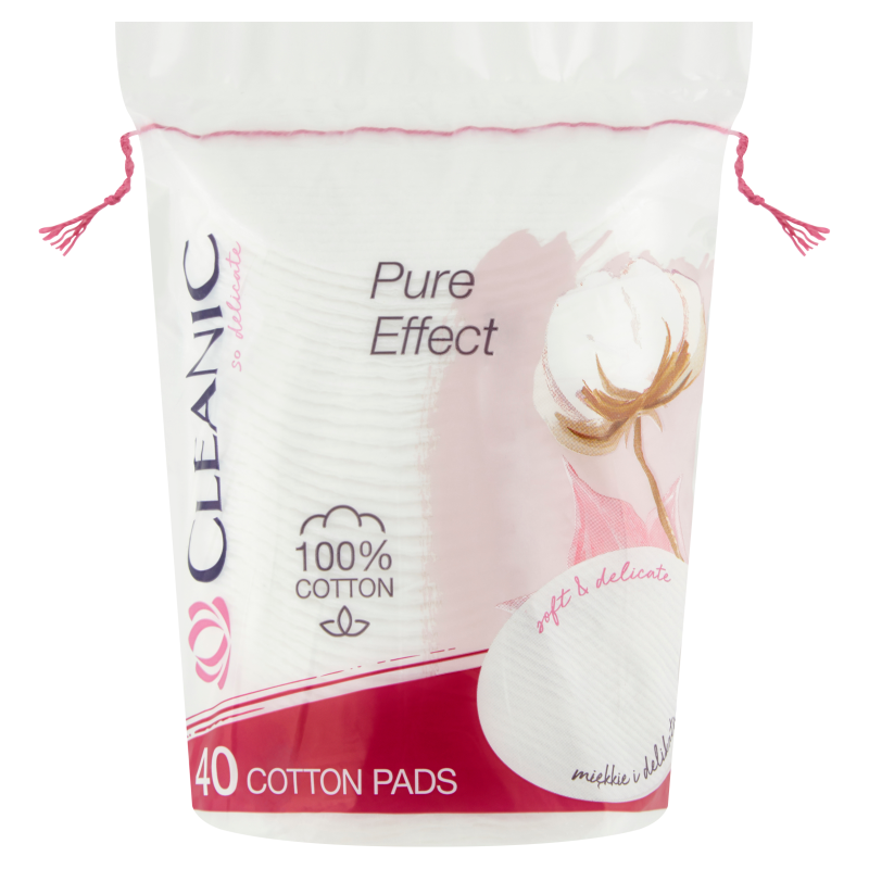 Cleanic Pure Effect Płatki kosmetyczne owalne 40 sztuk
