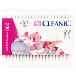 Cleanic Pure Effect Patyczki higieniczne pudełko prostokątne 200 sztuk