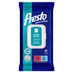 Presto Ściereczki nawilżane do łazienki 55 sztuk