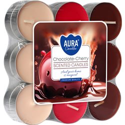 Bispol podgrzewacz tealight zapachowy 18 sztuk p15-104 Czekolada Wiśnia