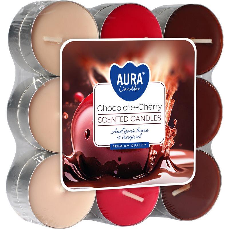 Bispol podgrzewacz tealight zapachowy 18 sztuk p15-104 Czekolada Wiśnia Bispol podgrzewacz tealight zapachowy 18 sztuk p15-104 Czekolada Wiśnia