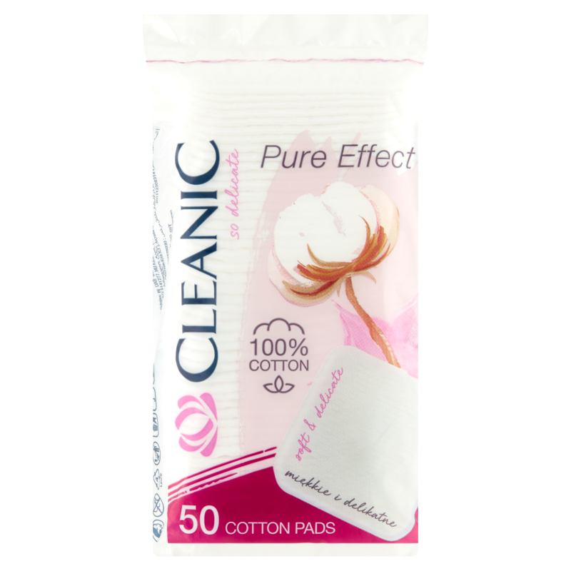 Cleanic Pure Effect Soft Touch Płatki kosmetyczne 50 sztuk Cleanic Pure Effect Soft Touch Płatki kosmetyczne 50 sztuk