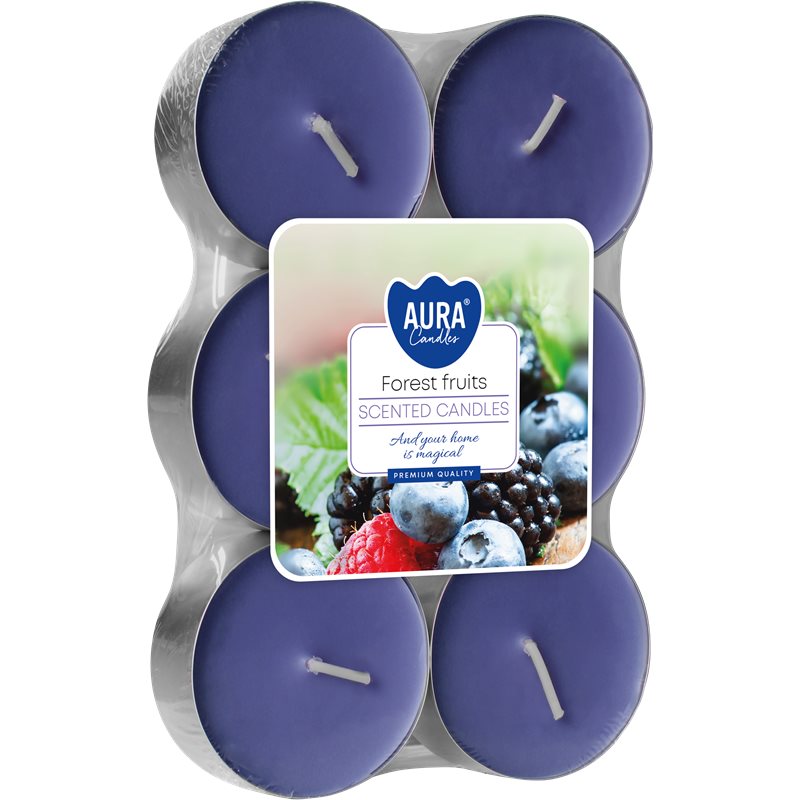 Bispol podgrzewacz tealight zapachowy maxi 6 sztuk p35-13 Leśne Owoce