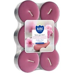 Bispol podgrzewacze zapachowe tealight maxi P35-6-254 S6 OGRÓD SPA 6 sztuk