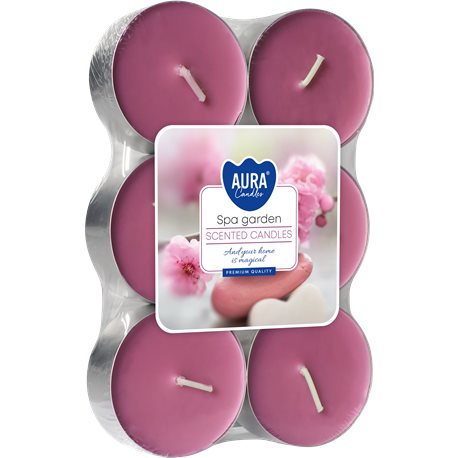 Bispol podgrzewacze zapachowe tealight maxi P35-6-254 S6 OGRÓD SPA 6 sztuk
