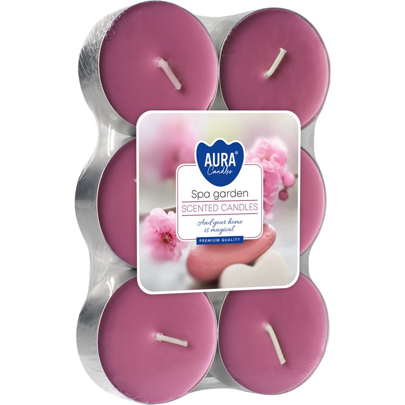 Bispol podgrzewacze zapachowe tealight maxi P35-6-254 S6 OGRÓD SPA 6 sztuk