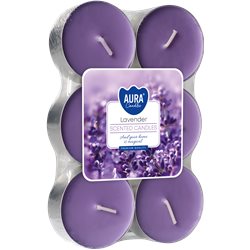Bispol podgrzewacz tealight zapachowy maxi 6 sztuk p35-79 Lawenda