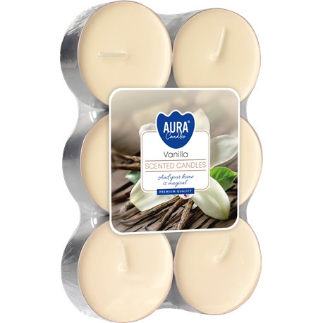 Bispol podgrzewacz tealight zapachowy maxi 6 sztuk p35-67 Wanillia