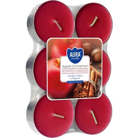 Bispol podgrzewacze zapachowe tealight maxi P35-87 JABŁKO CYNAMON 6 sztuk Bispol podgrzewacze zapachowe tealight maxi P35-87 JABŁKO CYNAMON 6 sztuk