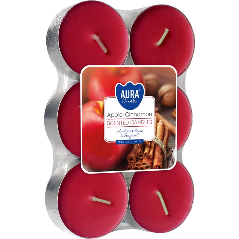 Bispol podgrzewacze zapachowe tealight maxi P35-87 JABŁKO CYNAMON 6 sztuk Bispol podgrzewacze zapachowe tealight maxi P35-87 JABŁKO CYNAMON 6 sztuk
