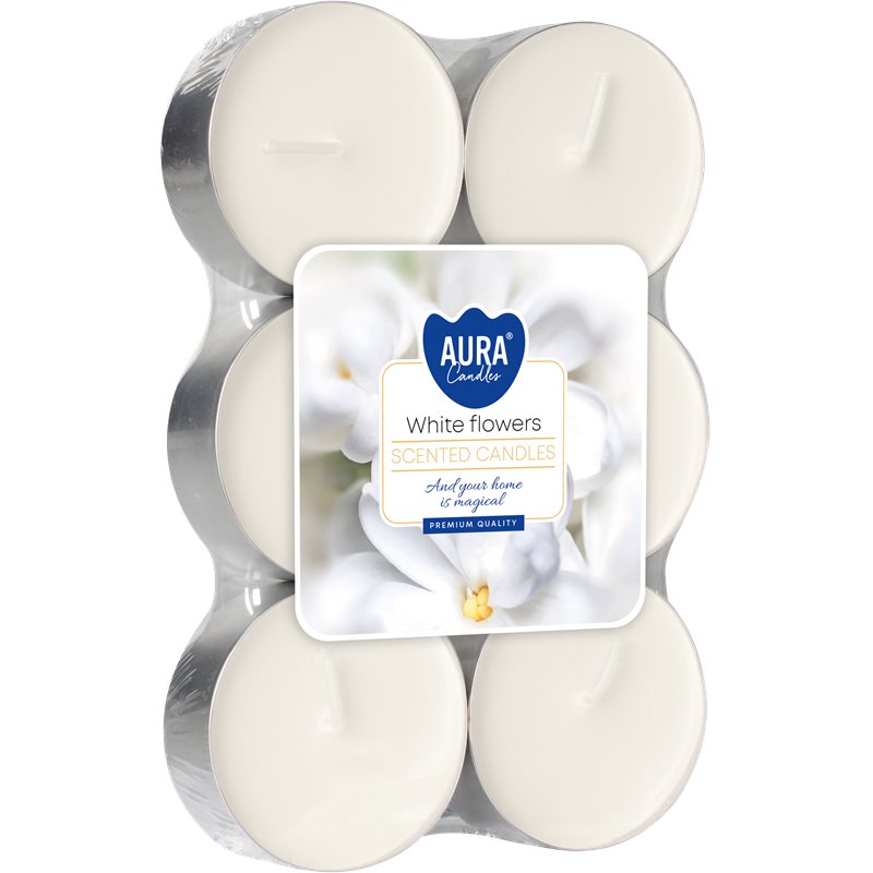 Bispol podgrzewacz tealight zapachowy maxi 6 sztuk p35-6-179 białe kwiaty Bispol podgrzewacz tealight zapachowy maxi 6 sztuk p35-6-179 białe kwiaty