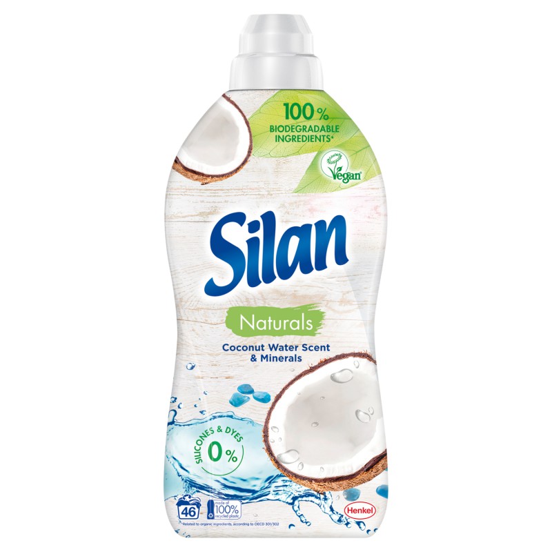 Silan Naturals Coconut Water Scent & Minerals Płyn do płukania tkanin 1012 ml (46 prań) Silan Naturals Coconut Water Scent & Minerals Płyn do płukania tkanin 1012 ml (46 prań)