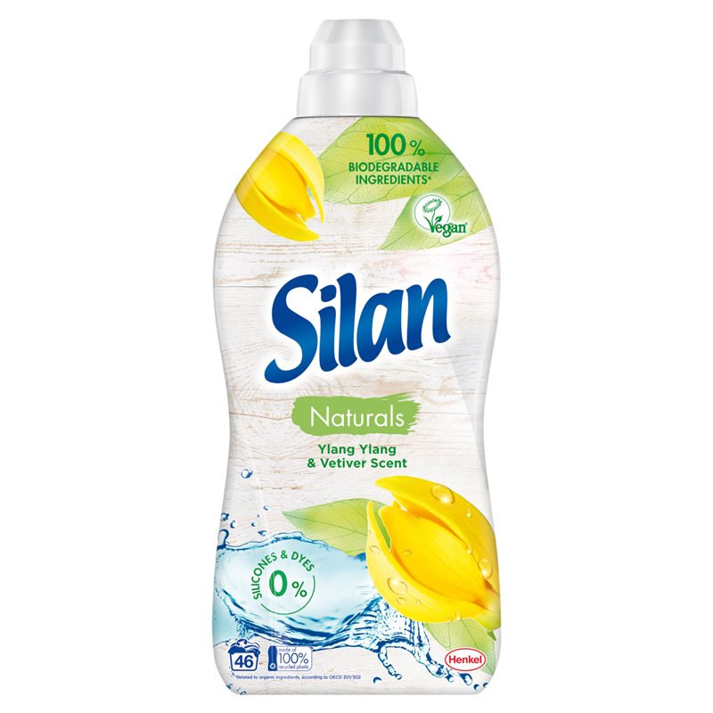 Silan Naturals Ylang Ylang & Vetiver Płyn do płukania tkanin 1012 ml (46 prań)