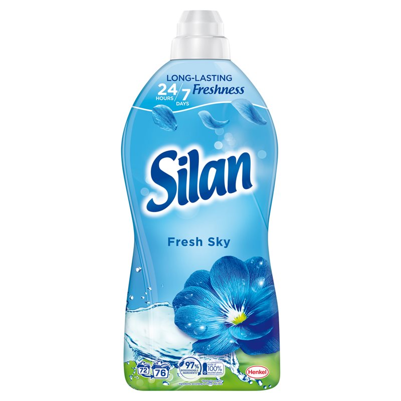 Silan Fresh Sky płyn do zmiękczania tkanin 76 prań 1672ml Silan Fresh Sky płyn do zmiękczania tkanin 76 prań 1672ml
