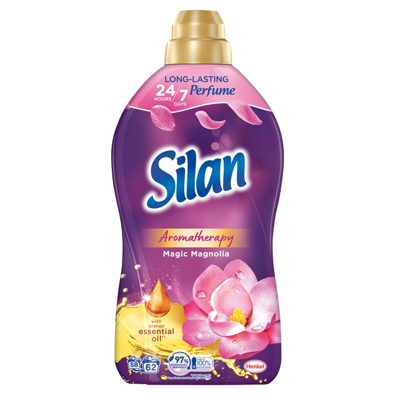 Silan Aromatherapy Magic Magnolia płyn do płukania 62 prania 1364ml Silan Aromatherapy Magic Magnolia płyn do płukania 62 prania 1364ml