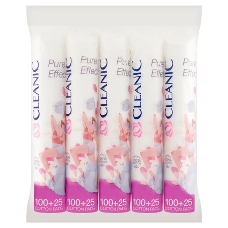 Cleanic Pure Effect Płatki kosmetyczne okrągłe 5 x 125 sztuk