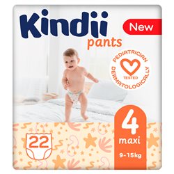 Kindii pieluchomajtki 4 Maxi 9-15kg 22szt