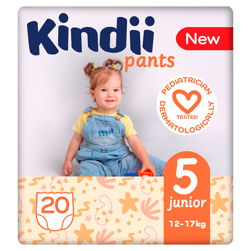 Kindii pieluchomajtki 5 Junior 12-17kg 20szt