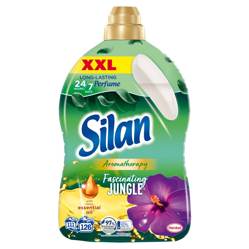 Silan Aromatherapy Fascinating Jungle Płyn do płukania tkanin 2772 ml (126 prań) Silan Aromatherapy Fascinating Jungle Płyn do płukania tkanin 2772 ml (126 prań)