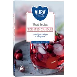 Bispol podgrzewacze zapachowe tealight 6 sztuk P15-332 CZERWONE OWOCE