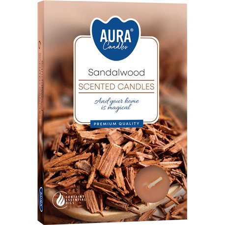 Bispol podgrzewacz tealight zapachowy 6 sztuk p15-81 Drzewo Sandałowe Bispol podgrzewacz tealight zapachowy 6 sztuk p15-81 Drzewo Sandałowe