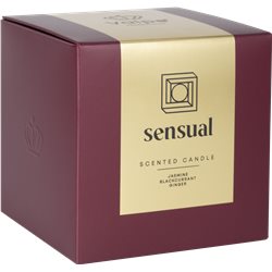 Bispol świeca zapachowa w szkle z drewnianym knotem Sensual SN100M-390