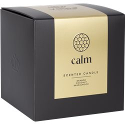 Bispol świeca zapachowa w szkle z drewnianym knotem Clam SN100M-389