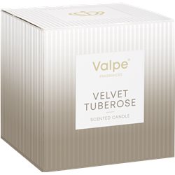 Bispol świeca zapachowa w prążkowanym szkle Aksamitna tuberoza 22h