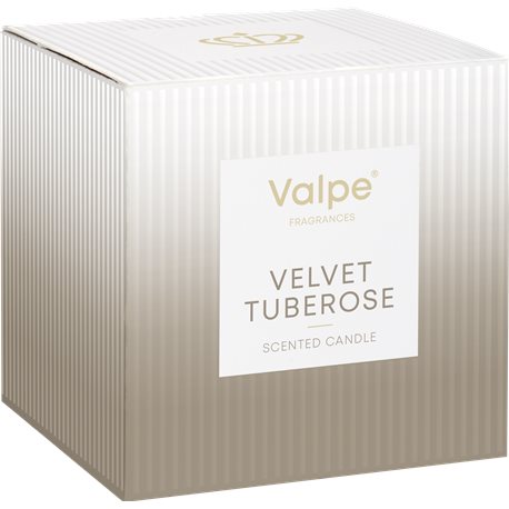 Bispol świeca zapachowa w prążkowanym szkle Aksamitna tuberoza 22h