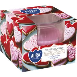 Bispol świeca zapachowa w szkle SN69-436 Waniliowe ciasteczka